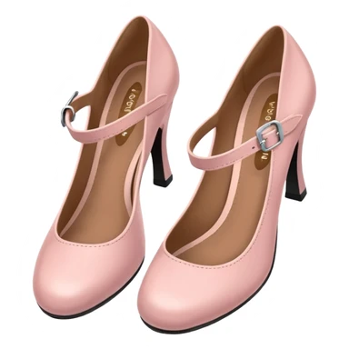 Soft pink Mary Jane shoes sticker