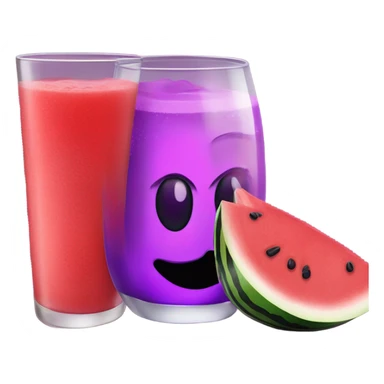 Purple kool aid and watermelon  sticker