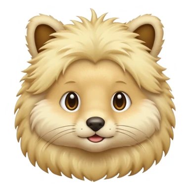 blonde animal sticker