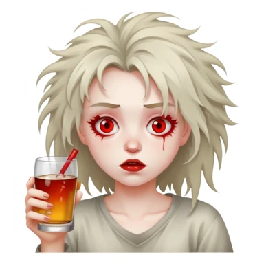 Evil drunk girl  sticker