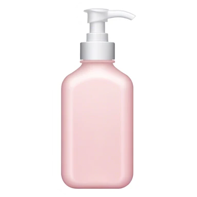 Pale pink lotion bottle sticker
