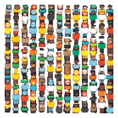 group of diverse people sticker