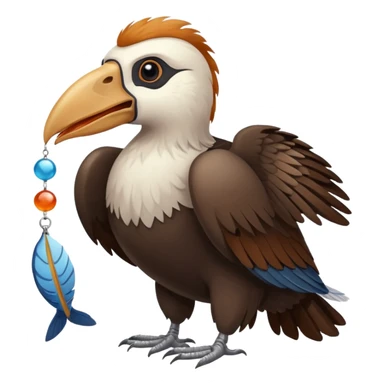 el condor avec un poisson sticker