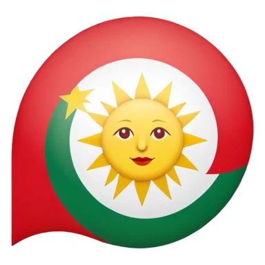 Kurdistanflagge sticker