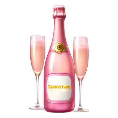 Pink champagne  sticker