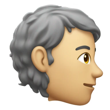 Rubbing sweat from forehead from relief sticker