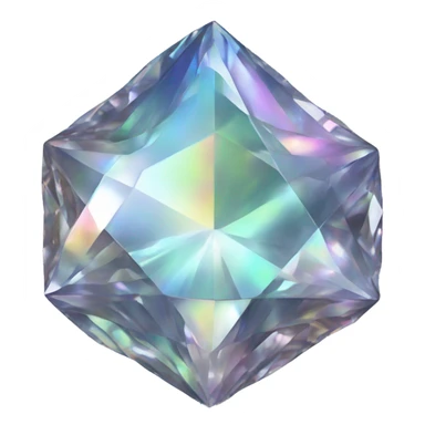 56-carat iridescent diamond crystal cluster sticker