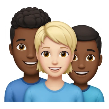 Femboy with 2 black dude sticker