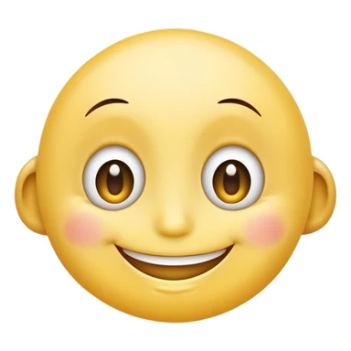 Cute eyes smiley emoji saying hi  sticker