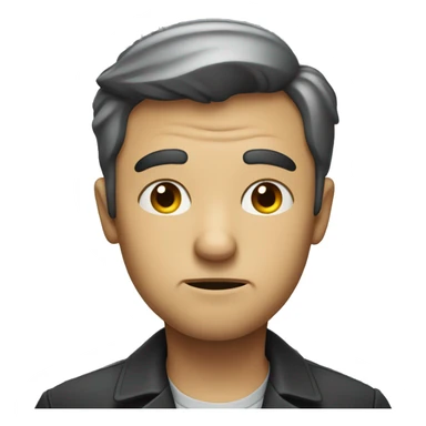 Detective looking disappointed in what he found sticker