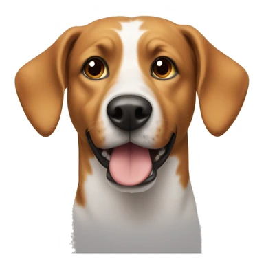 question mark in dog’s face sticker