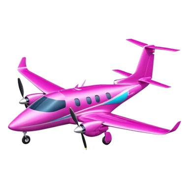 tiny pink (RGB: 220, 20, 120) turboprop/electric hybrid aircraft sticker