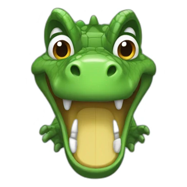 cocodrilo Con boca invisible sticker