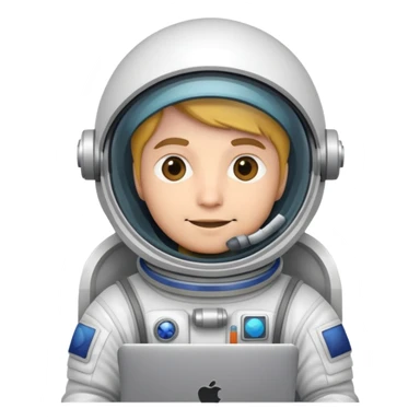 Computer engineer in space sticker
