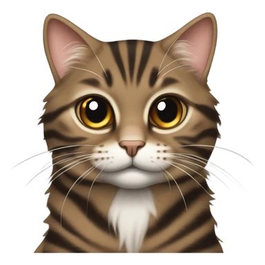 brown tabby cat smoking sticker