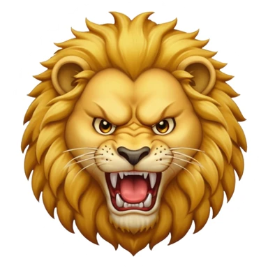 Angry lion sticker
