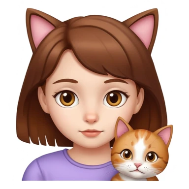 little girl with cat face sticker
