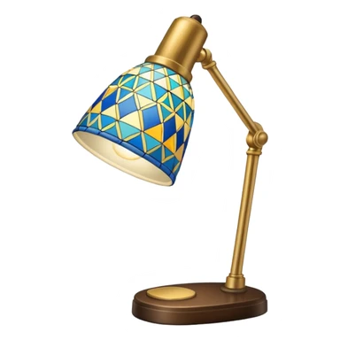 patterned desk lamp sticker