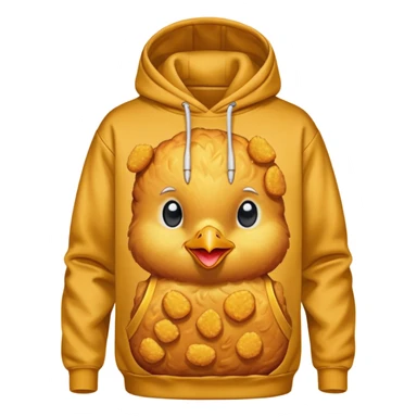 Chicken nugget hoodie  sticker
