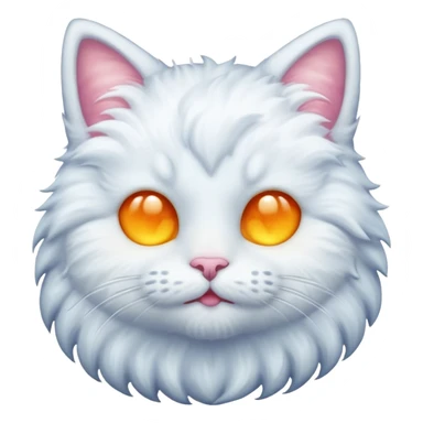 cat made of moon emoji sticker