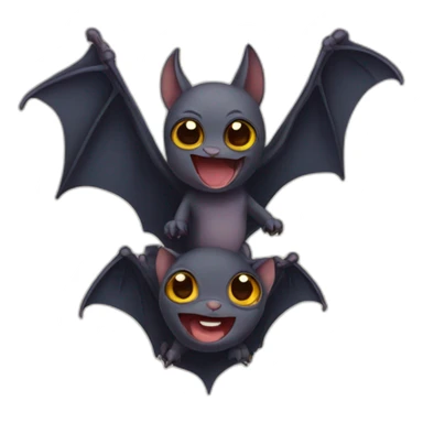 bat with baby sticker