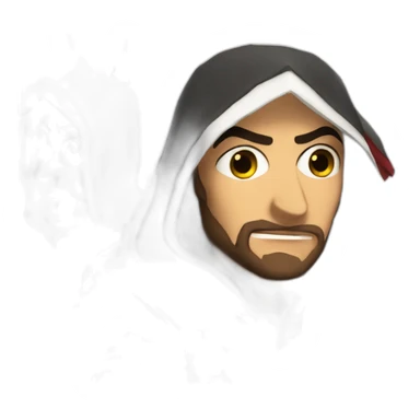Ezio Auditore doing a wink  sticker