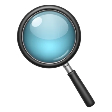 black Magnifying glass emoji sticker