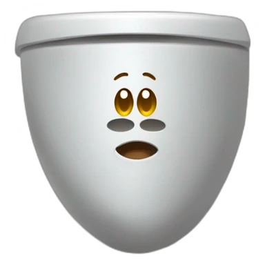 male head and neck sticking out of a toliet sticker