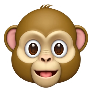 use o emoji de macaco que já existe no iphone e faça ele com cara de "sem reação" sticker