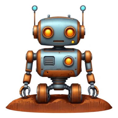 robot on mars sticker
