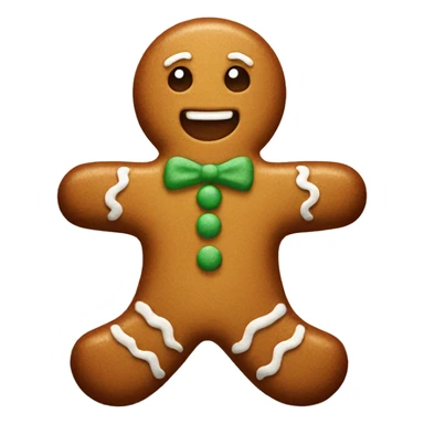 Gingerbread man sticker
