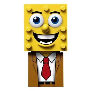 SpongeBob in Lego sticker