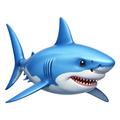 A Shark with Blue Steaks  sticker