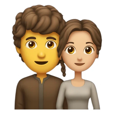 hombre pidiendole matriminio a una mujer sticker