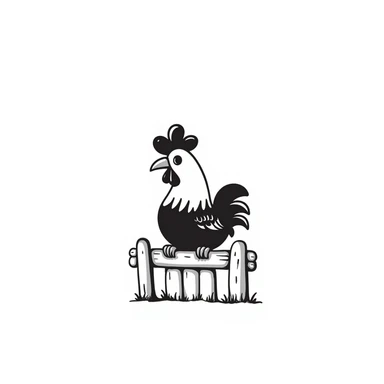 Rooster sticker