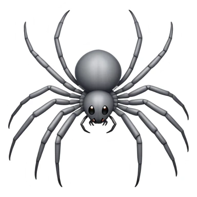 completely gray spider, all gray spider with eight legs sticker