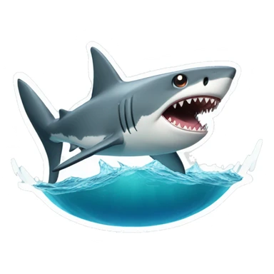 shark with a stanley sticker