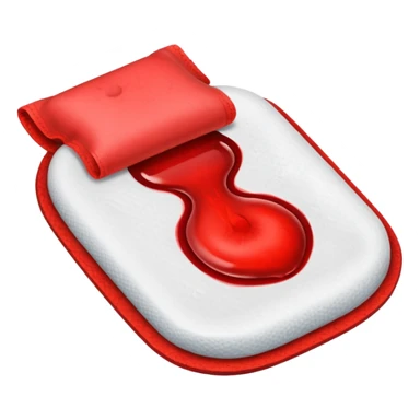 l with blood on it period pad sticker