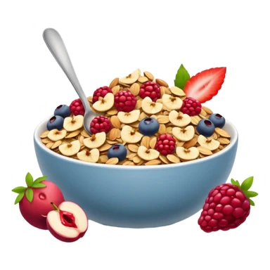 un jolie muesli au fruits rouges sticker