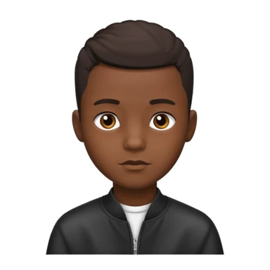 Un garçon noir avec un taper  sticker