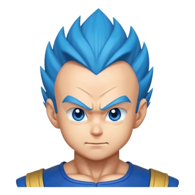 Vegeta super sayan azul con los ojos de enamorado sticker