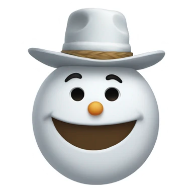 Frosty the snowman as a Mexican sticker