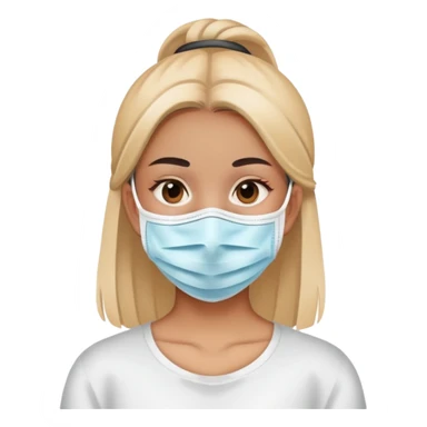 Chica como una mascarilla  sticker