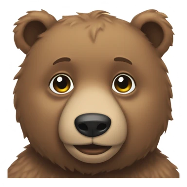 An aesthetic bear  sticker