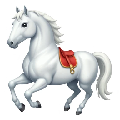 White horse emojis sticker