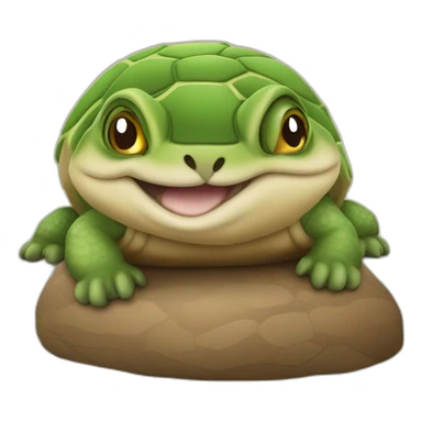 Tortue sur une loutre sticker