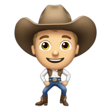 David coulthard dancing like a cow boy sticker