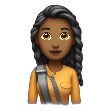 girl developer sticker