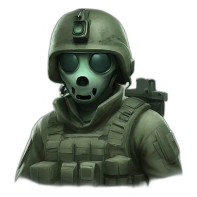 ghost call of duty night vision sticker