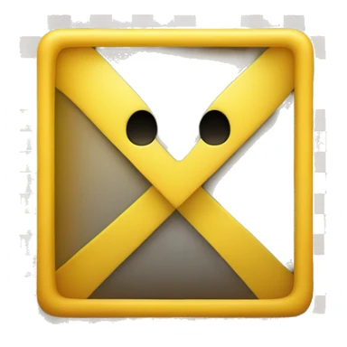 emoji with a white check mark ✓ inside a yellow rounded square like this one ✅ sticker